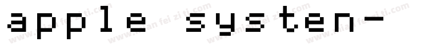 apple systen字体转换